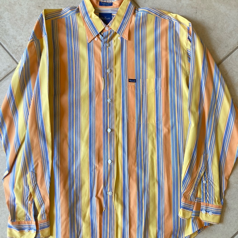 Faconnable Multicolor Striped Dress Shirt